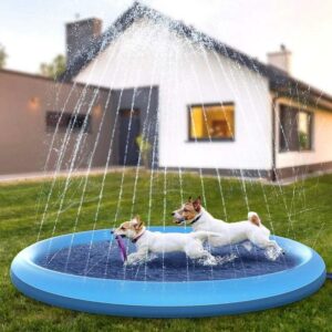 Hundeplanschbecken Outdoor / Hundepool mit Sprinkler / Hunde Schwimmbad
