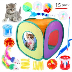 15-teiliges Katzenspielzeug-Set – Abwechslungsreicher Spielspaß für Ihre Katze